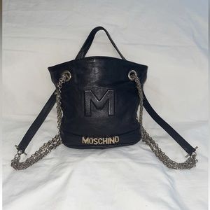 Moschino Vintage Crossbody Leather Purse